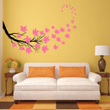 VWAQ Tree Branch Leaves Wall Sticker - Living Room Decal Decor - 37 PCS - VWAQ Vinyl Wall Art Quotes and Prints