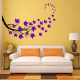 VWAQ Tree Branch Leaves Wall Sticker - Living Room Decal Decor - 37 PCS - VWAQ Vinyl Wall Art Quotes and Prints