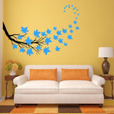 VWAQ Tree Branch Leaves Wall Sticker - Living Room Decal Decor - 37 PCS - VWAQ Vinyl Wall Art Quotes and Prints