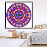 VWAQ Coloring Wall Prints - Mandala Dry Erase Whiteboard Wall Decal - DRV5 - VWAQ Vinyl Wall Art Quotes and Prints