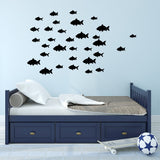 VWAQ Pack of 32 Peel and Stick Fish Vinyl Wall Decals - VWAQ Vinyl Wall Art Quotes and Prints