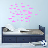 VWAQ Pack of 32 Peel and Stick Fish Vinyl Wall Decals - VWAQ Vinyl Wall Art Quotes and Prints
