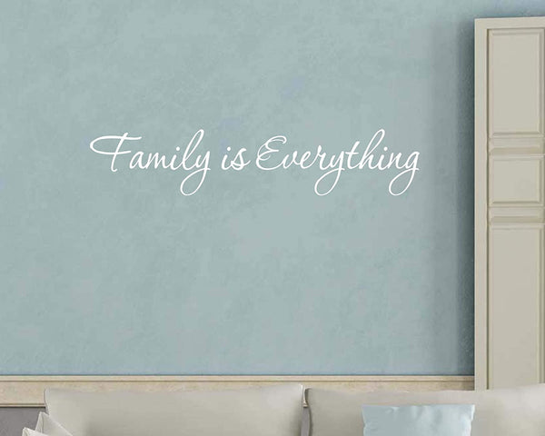 Family is Everything Wall Decal Quotes Home Decor Vinyl Quotes 