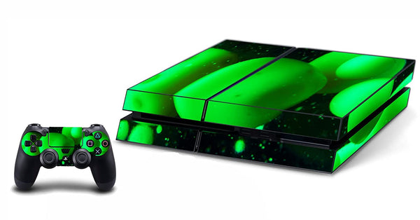 Skin For PS4 Lava Lamp Console And Controller Green Decal To Fit Playstation 4 VWAQ