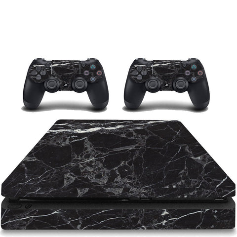 Black Marble Skin For Playstation 4 Slim Decal To Fit PS4 Slim Granite Cover VWAQ-PSGC6 [video game]