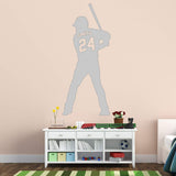 VWAQ Personalized Baseball Player Wall Decals for Boys Room - Custom Name Sports Vinyl Sticker - CS13 - VWAQ Vinyl Wall Art Quotes and Prints