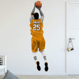 VWAQ Personalized Basketball Player Wall Decal - Custom Name Sports Wall Sticker Peel and Stick - HOL31 - VWAQ Vinyl Wall Art Quotes and Prints