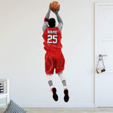 VWAQ Personalized Basketball Player Wall Decal - Custom Name Sports Wall Sticker Peel and Stick - HOL31 - VWAQ Vinyl Wall Art Quotes and Prints