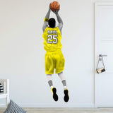 VWAQ Personalized Basketball Player Wall Decal - Custom Name Sports Wall Sticker Peel and Stick - HOL31 - VWAQ Vinyl Wall Art Quotes and Prints