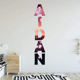 VWAQ Custom Name Space Wall Decal Personalized Kids Room Galaxy Sticker - Horizontal-GN9 - VWAQ Vinyl Wall Art Quotes and Prints