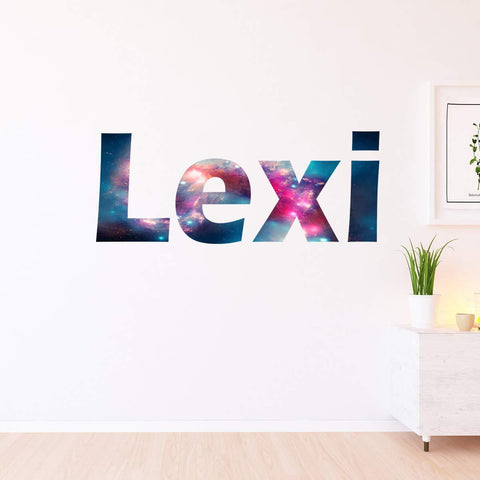 VWAQ Galaxy Wall Letters Personalized Kids Room Decor Horizontal - GN18 - VWAQ Vinyl Wall Art Quotes and Prints