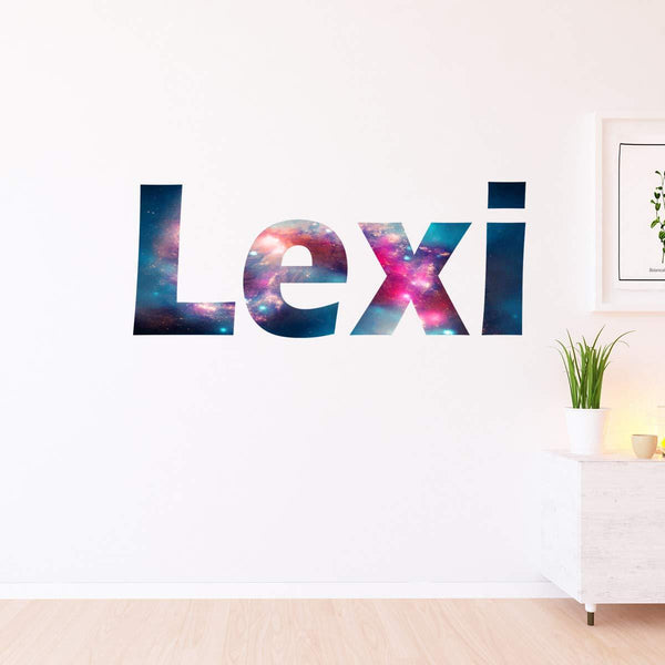 VWAQ Galaxy Wall Letters Personalized Kids Room Decor Horizontal - GN18 - VWAQ Vinyl Wall Art Quotes and Prints