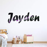 VWAQ Custom Outer Space Vinyl Wall Decal - Personalized Nebula Sticker for Kids Rooms - Horizontal-GN19 - VWAQ Vinyl Wall Art Quotes and Prints