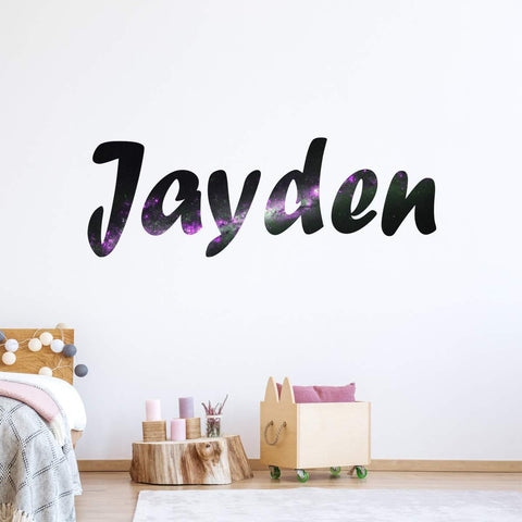 VWAQ Custom Outer Space Vinyl Wall Decal - Personalized Nebula Sticker for Kids Rooms - Horizontal-GN19 - VWAQ Vinyl Wall Art Quotes and Prints