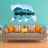 VWAQ Natural Bear Peel and Stick Wall Sticker - Large Animal Wall Decal - SC02 - VWAQ Vinyl Wall Art Quotes and Prints