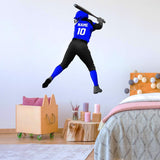 VWAQ Custom Girls Softball Wall Decals with Name - Personalized Baseball Wall Sticker Sports Decor - HOL39 - VWAQ Vinyl Wall Art Quotes and Prints