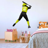 VWAQ Custom Girls Softball Wall Decals with Name - Personalized Baseball Wall Sticker Sports Decor - HOL39 - VWAQ Vinyl Wall Art Quotes and Prints