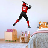 VWAQ Custom Girls Softball Wall Decals with Name - Personalized Baseball Wall Sticker Sports Decor - HOL39 - VWAQ Vinyl Wall Art Quotes and Prints