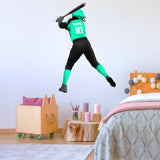 VWAQ Custom Girls Softball Wall Decals with Name - Personalized Baseball Wall Sticker Sports Decor - HOL39 - VWAQ Vinyl Wall Art Quotes and Prints