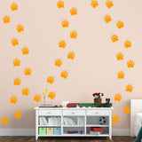 VWAQ Bear Paw Print Floor Decals - Peel and Stick Footprint Wall Stickers - 36 PCS - VWAQ Vinyl Wall Art Quotes and Prints