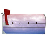 VWAQ Birds on Wire Mailbox Covers Magnetic Decorative Nature Mailbox Wraps - MBM6