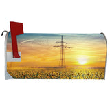 VWAQ Sunflower Mailbox Covers Magnetic Spring Mailbox Floral Magnet Cover - MBM8
