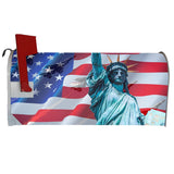 VWAQ Patriotic USA Mailbox Covers Magnetic - American Flag Decor for Outside - MBM15