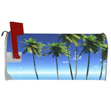 VWAQ Tropical Palm Trees Mailbox Cover Magnetic - Ocean View Summer Swag - MBM12 - VWAQ Vinyl Wall Art Quotes and Prints
