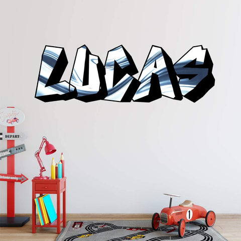 VWAQ Graffiti Customized Name Wall Sticker - Personalized Hip Hop Decor - GN32