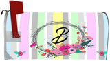 Personalized Monogram Mailbox Covers Magnetic - Flowers Custom Mailbox Decor VWAQ - PMBM3