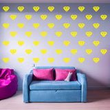 Diamond Wall Stickers Patterns Decor Shapes Vinyl Decals VWAQ - V2 49 Pcs