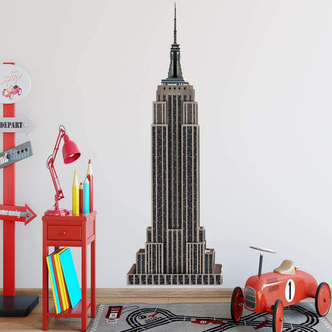 VWAQ - Empire State Building Wall Mural NYC Wall Sticker New York City Skyscraper Decal - NA09