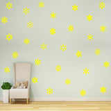Snowflakes Wall Decals for Girls Bedroom Peel and Stick Stickers Winter Theme Decor VWAQ - 30PCS