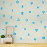 Snowflakes Wall Decals for Girls Bedroom Peel and Stick Stickers Winter Theme Decor VWAQ - 30PCS