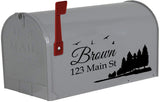 VWAQ Custom Mailbox Address Decal - Family Name Sticker Personalized Decor - CMB29