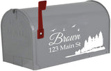 Custom Mailbox Address Decal - Family Name Sticker Personalized Decor VWAQ - CMB29