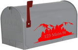Personalized Mailbox Address Decals Set of 2 Forest Custom Address Vinyl Stickers VWAQ - CMB28