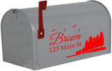 Custom Mailbox Address Decal - Family Name Sticker Personalized Decor VWAQ - CMB29