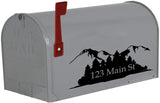 VWAQ Personalized Mailbox Address Decals Set of 2 Forest Custom Address Vinyl Stickers - CMB28 