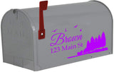 Custom Mailbox Address Decal - Family Name Sticker Personalized Decor VWAQ - CMB29