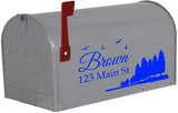 Custom Mailbox Address Decal - Family Name Sticker Personalized Decor VWAQ - CMB29