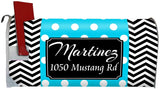 Custom Mailbox Cover - Personalized Magnetic Mailbox Wrap Name and Address VWAQ - PMBM8