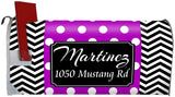 Custom Mailbox Cover - Personalized Magnetic Mailbox Wrap Name and Address VWAQ - PMBM8