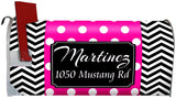 Custom Mailbox Cover - Personalized Magnetic Mailbox Wrap Name and Address VWAQ - PMBM8