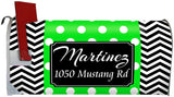 Custom Mailbox Cover - Personalized Magnetic Mailbox Wrap Name and Address VWAQ - PMBM8