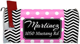 Custom Mailbox Cover - Personalized Magnetic Mailbox Wrap Name and Address VWAQ - PMBM8