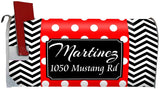 Custom Mailbox Cover - Personalized Magnetic Mailbox Wrap Name and Address VWAQ - PMBM8