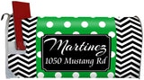 Custom Mailbox Cover - Personalized Magnetic Mailbox Wrap Name and Address VWAQ - PMBM8