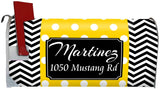 Custom Mailbox Cover - Personalized Magnetic Mailbox Wrap Name and Address VWAQ - PMBM8