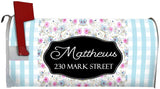 Customized Magnetic Mailbox Cover Floral - Personalized Address Mailbox Summer Decor VWAQ - PMBM10